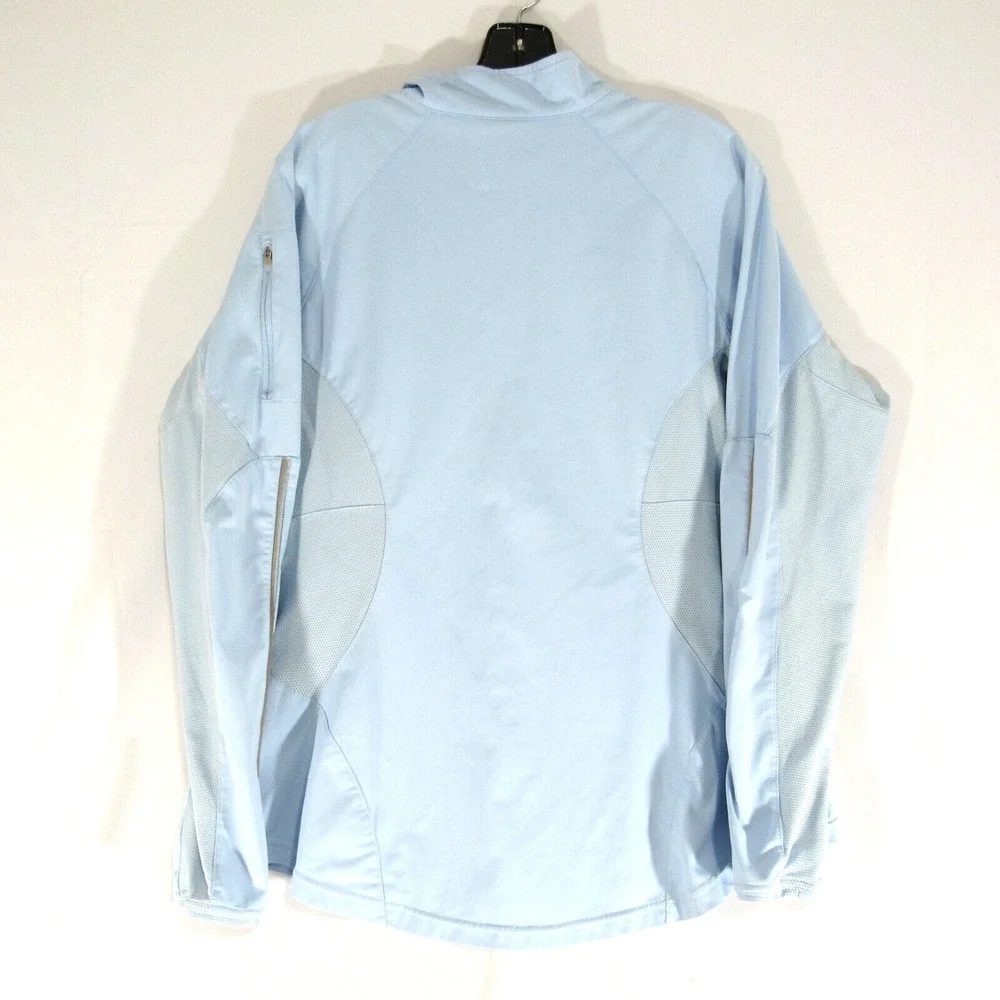 Vintage‎ Nike Sweater Womens Size XL 16-18 Pullover 1/4 Zip Blue Activewear